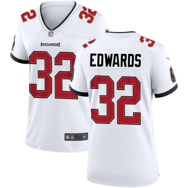 Men Tampa Bay Buccaneers 32 Mike Edwards Nike White Game NFL Jersey